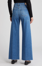 Load image into Gallery viewer, Anessa High Waist Raw Hem Wide Leg Jeans
