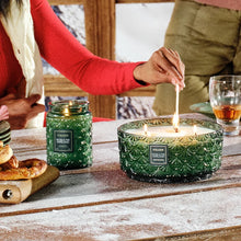 Load image into Gallery viewer, Noble Fir Garland Centerpiece Candle
