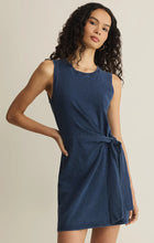Load image into Gallery viewer, Mattie Jersey Denim Mini Dress

