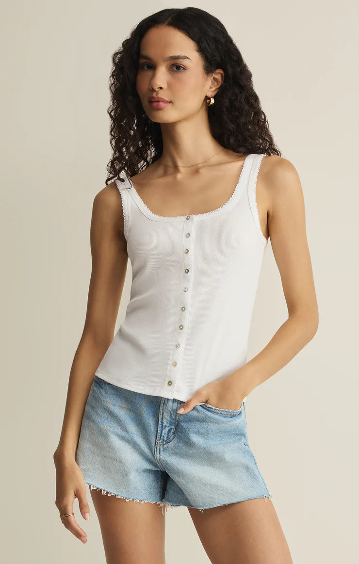 Niko Scallop Rib Tank Top