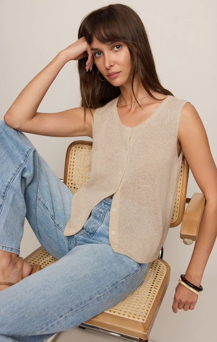 Syd Linen Tank Vest