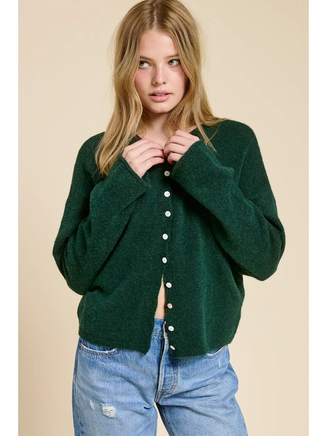 Dark Green Cardigan