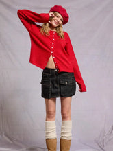 Load image into Gallery viewer, Red Button Down Cardigan
