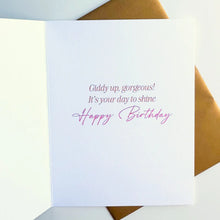 Load image into Gallery viewer, Happy Birthday Cowgirl Card
