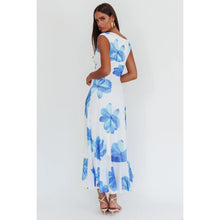 Load image into Gallery viewer, Off Shoulder Floral Maxi Dress
