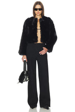 Load image into Gallery viewer, Crop Faux Fur Coat
