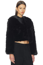 Load image into Gallery viewer, Crop Faux Fur Coat

