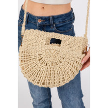 Load image into Gallery viewer, Straw Tote Crossbody Purse
