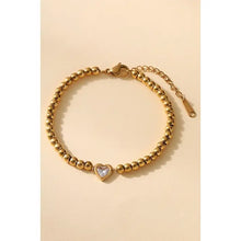 Load image into Gallery viewer, Gold Heart Bracelet
