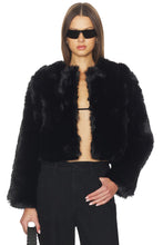 Load image into Gallery viewer, Crop Faux Fur Coat
