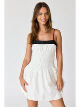 Load image into Gallery viewer, White Smocked Mini Dress
