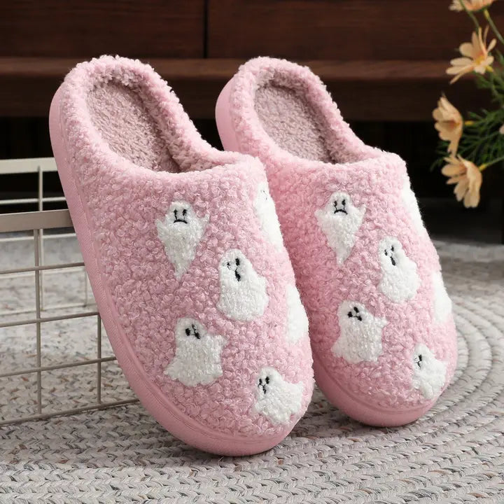 Pink Ghost Slippers