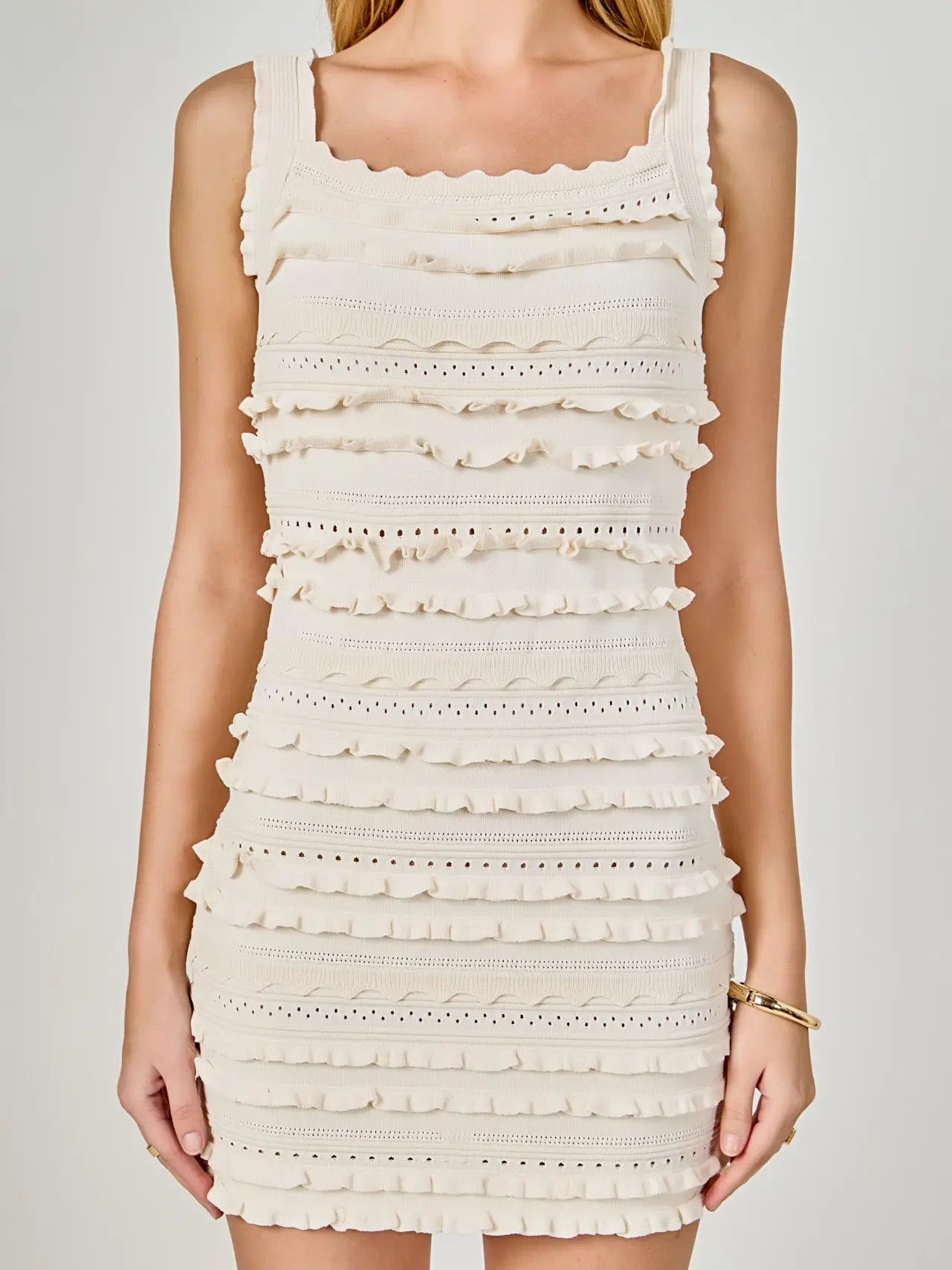 Ruffled Mini Dress