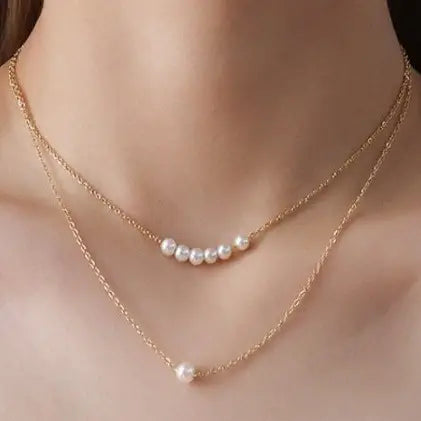 Layered Pearl Necklace