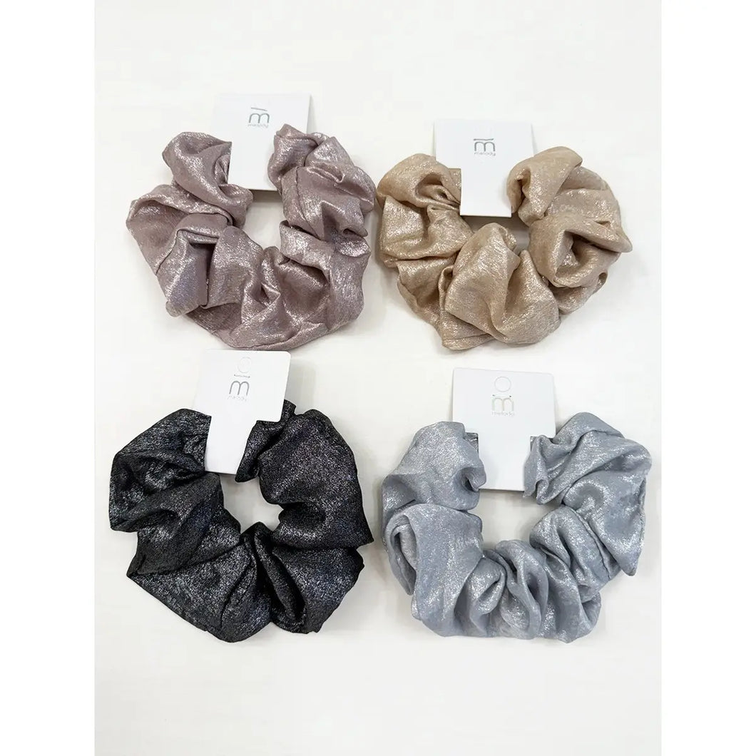 Large Slinky Scrunchie Silver