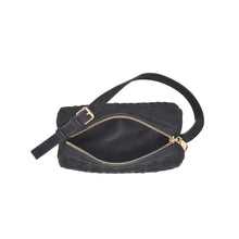 Load image into Gallery viewer, Black Suede Woven Mini Bag
