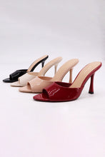 Load image into Gallery viewer, Nude Pantent Open Toe Heel
