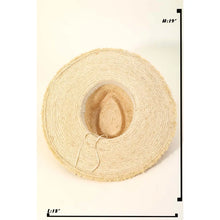 Load image into Gallery viewer, Straw Braid Cowrie Shell Sun Hat
