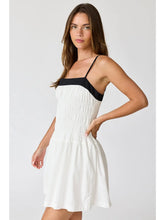 Load image into Gallery viewer, White Smocked Mini Dress
