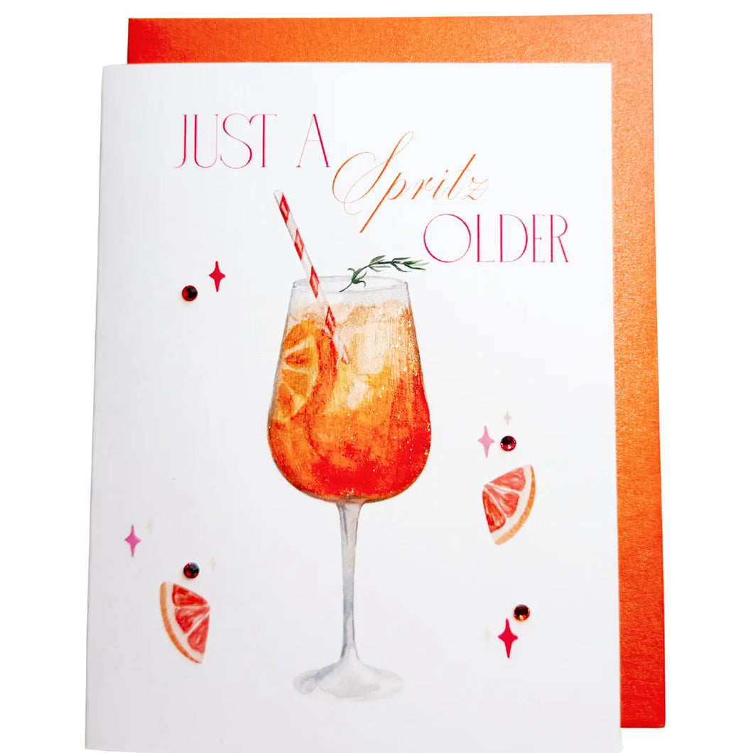 Just A Spritz Older Card