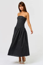 Load image into Gallery viewer, Black Polka Dot Taxi Dress

