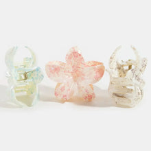 Load image into Gallery viewer, Large Paint Splatter Flower Hair Claw
