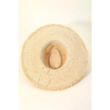 Load image into Gallery viewer, Straw Braid Cowrie Shell Sun Hat
