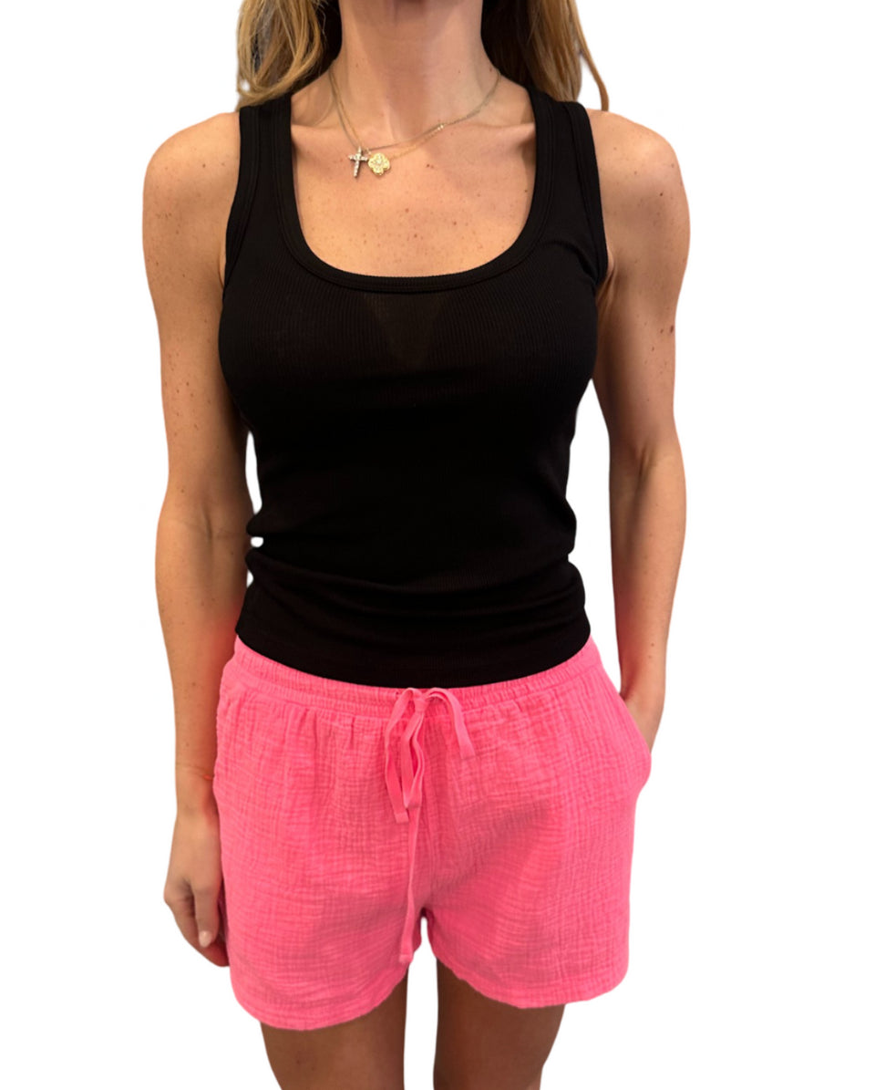 Fitted Crop Shell Tank