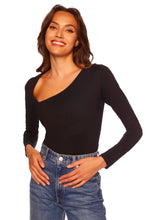 Load image into Gallery viewer, Diagonal Neck Long Sleeve Top
