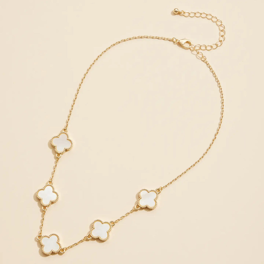 White Clover Necklace