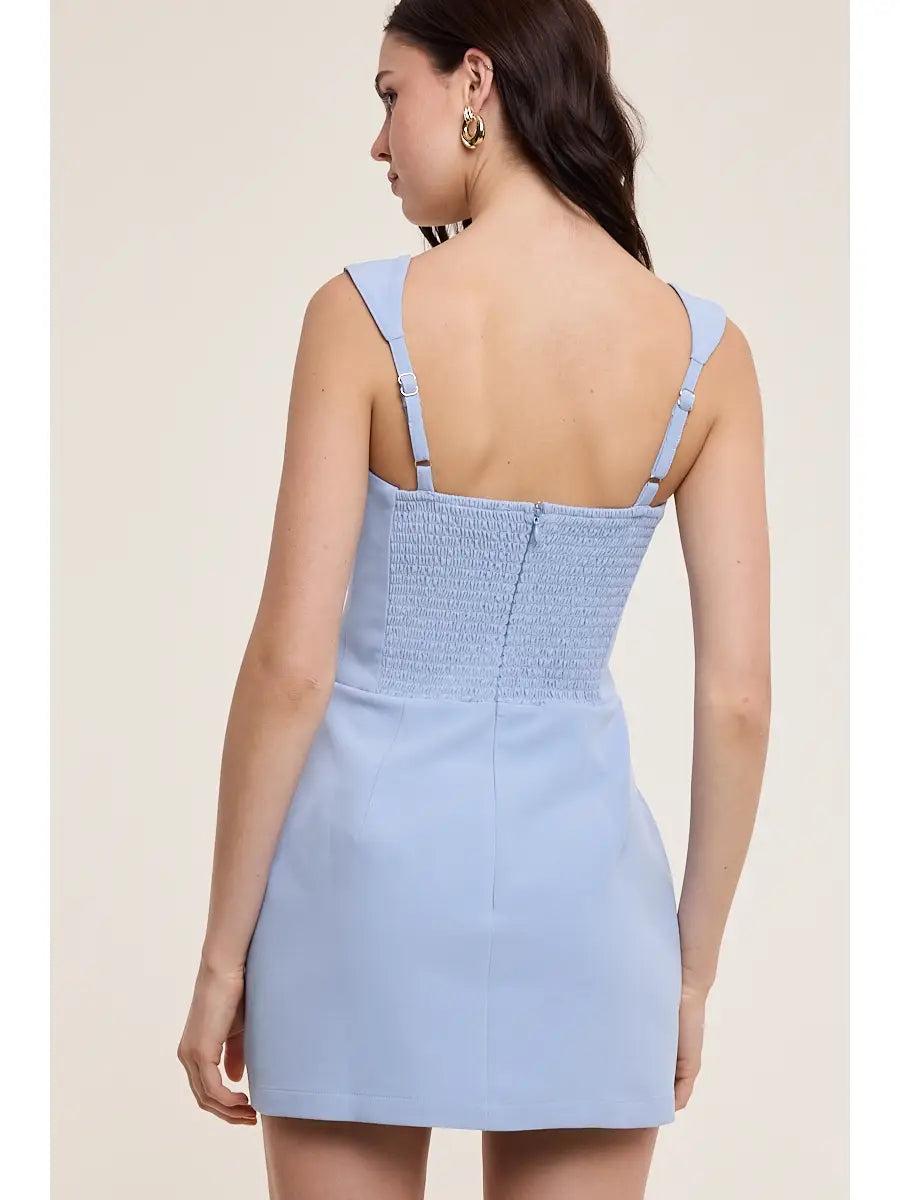 Square Neck Mini Dress