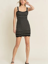 Load image into Gallery viewer, Crochet Stripe Mini Dress
