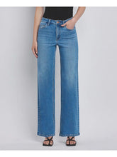 Load image into Gallery viewer, High Rise Medium Wash Wide Jeans
