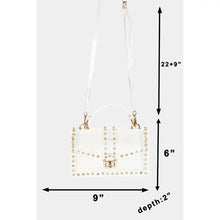 Load image into Gallery viewer, Rhinestone Clear Bag

