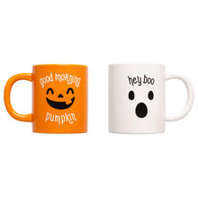 Load image into Gallery viewer, Pumpkin &amp; Ghost Halloween Mug Set
