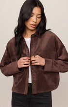 Load image into Gallery viewer, All Day Cropped Suede Jacket
