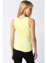 Load image into Gallery viewer, Ribbed Fitted Scoop Neck Tank Top
