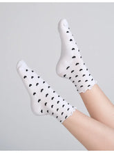 Load image into Gallery viewer, Everyday Ruffle Heart Sock
