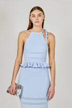 Load image into Gallery viewer, Ruffle Knit Halter Tie Top
