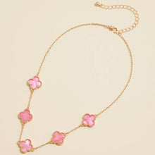 Load image into Gallery viewer, Pink Clover Necklace
