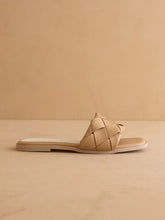 Load image into Gallery viewer, Nude Woven Slide Sandal
