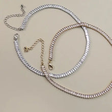 Load image into Gallery viewer, Baguette Stone Tennis Necklace
