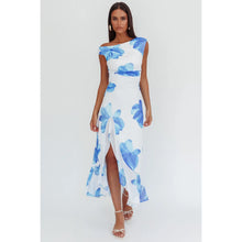 Load image into Gallery viewer, Off Shoulder Floral Maxi Dress
