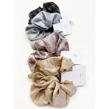 Load image into Gallery viewer, Large Slinky Scrunchie Silver
