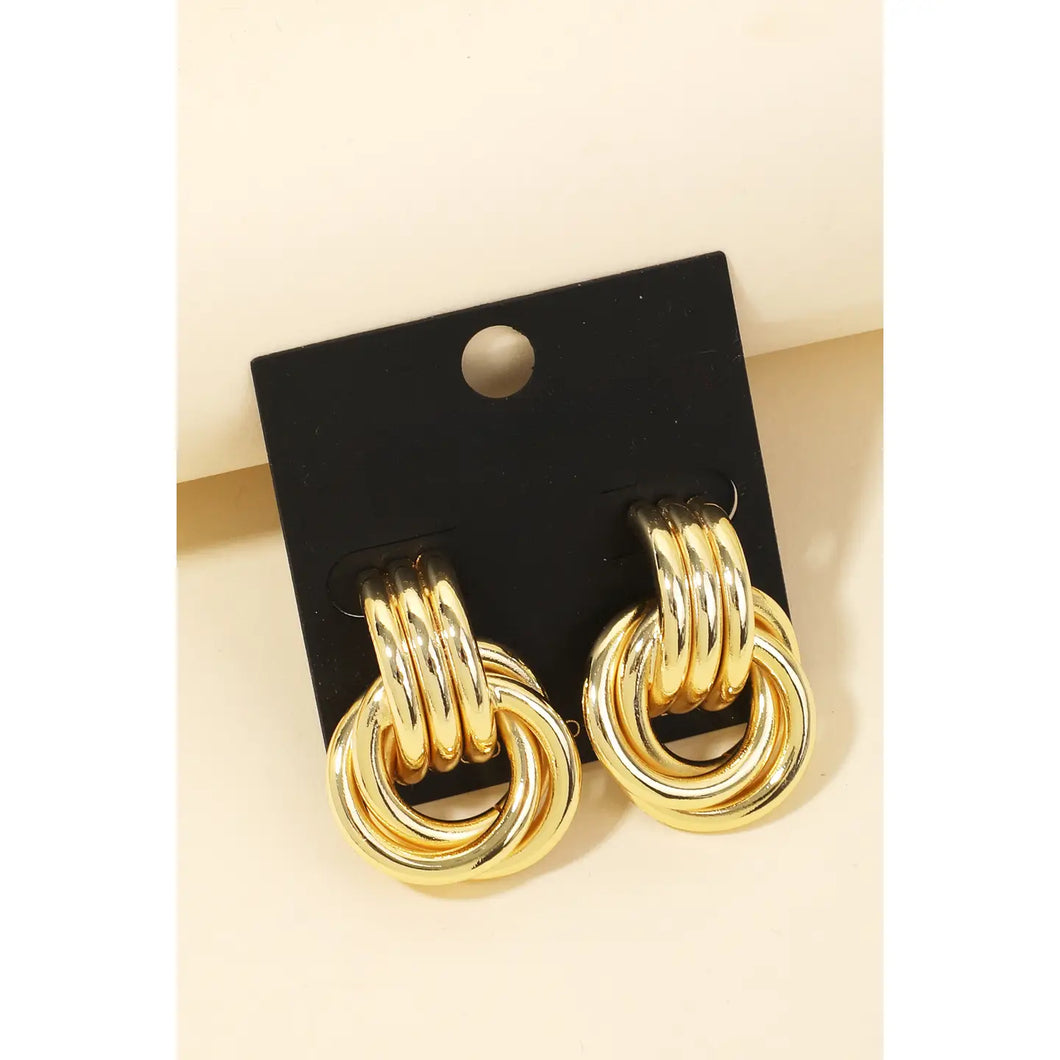 Gold Knot Earrings