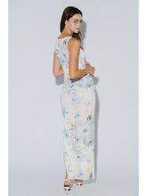 Load image into Gallery viewer, Ruched Floral Print Bodycon Maxi Dress
