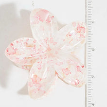 Load image into Gallery viewer, Large Paint Splatter Flower Hair Claw
