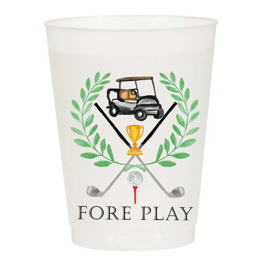 Fore Play Golf Masters Frosted Cups-Pack Of 6