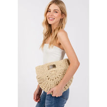Load image into Gallery viewer, Straw Tote Crossbody Purse
