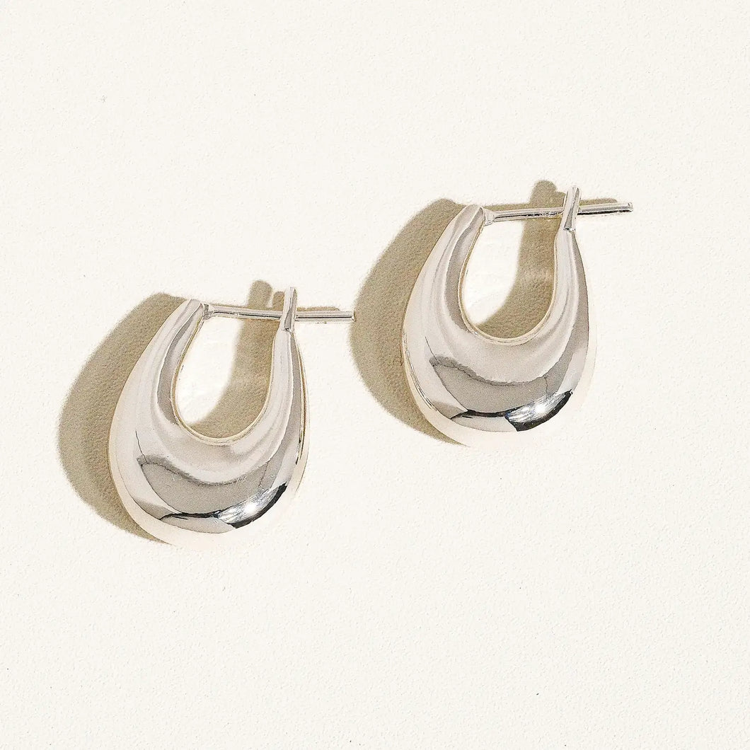 Silver Droplet Earrings